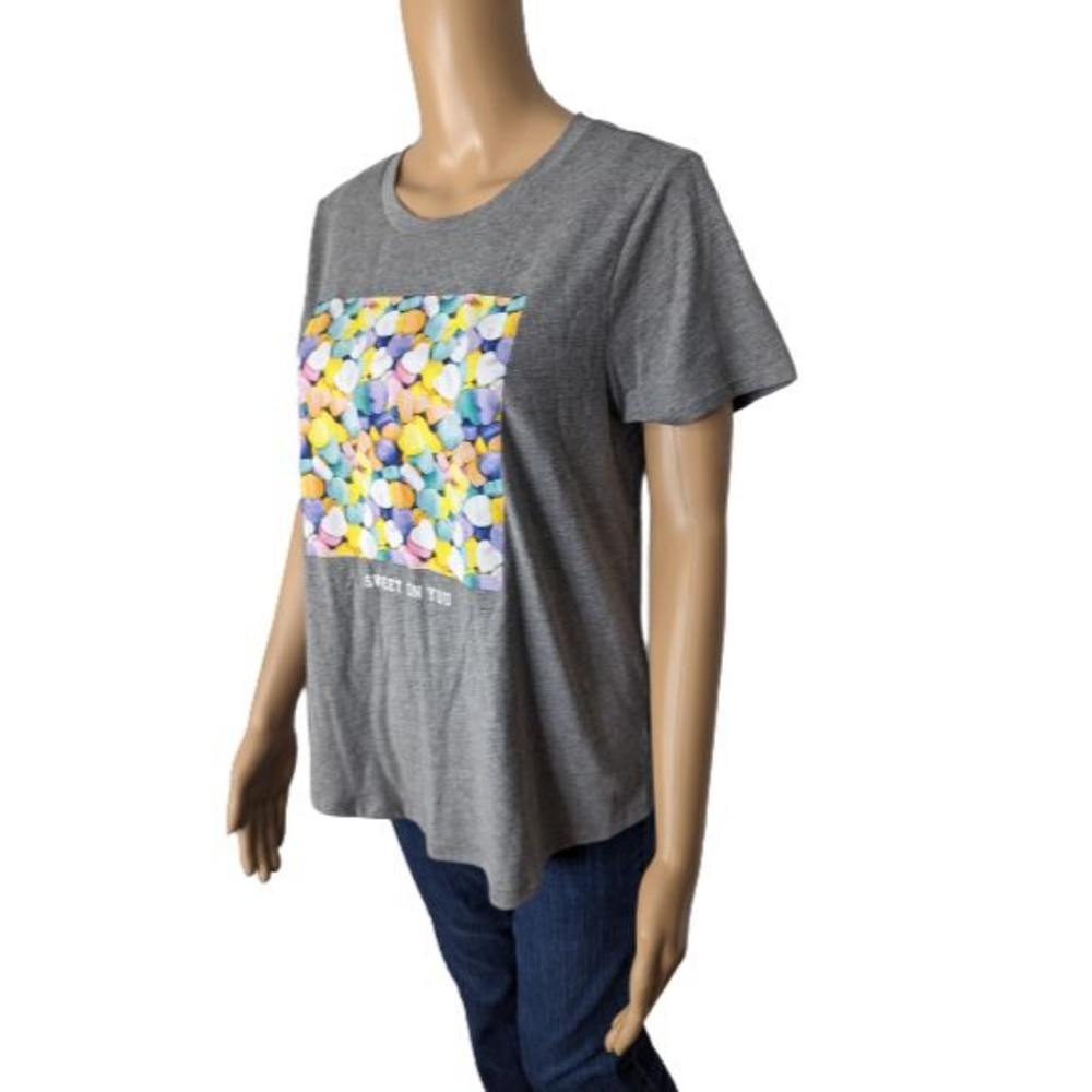 Old Navy Sweet on You Everywear Valentine's Day Graphic T-Shirt M - Picture 4 of 8